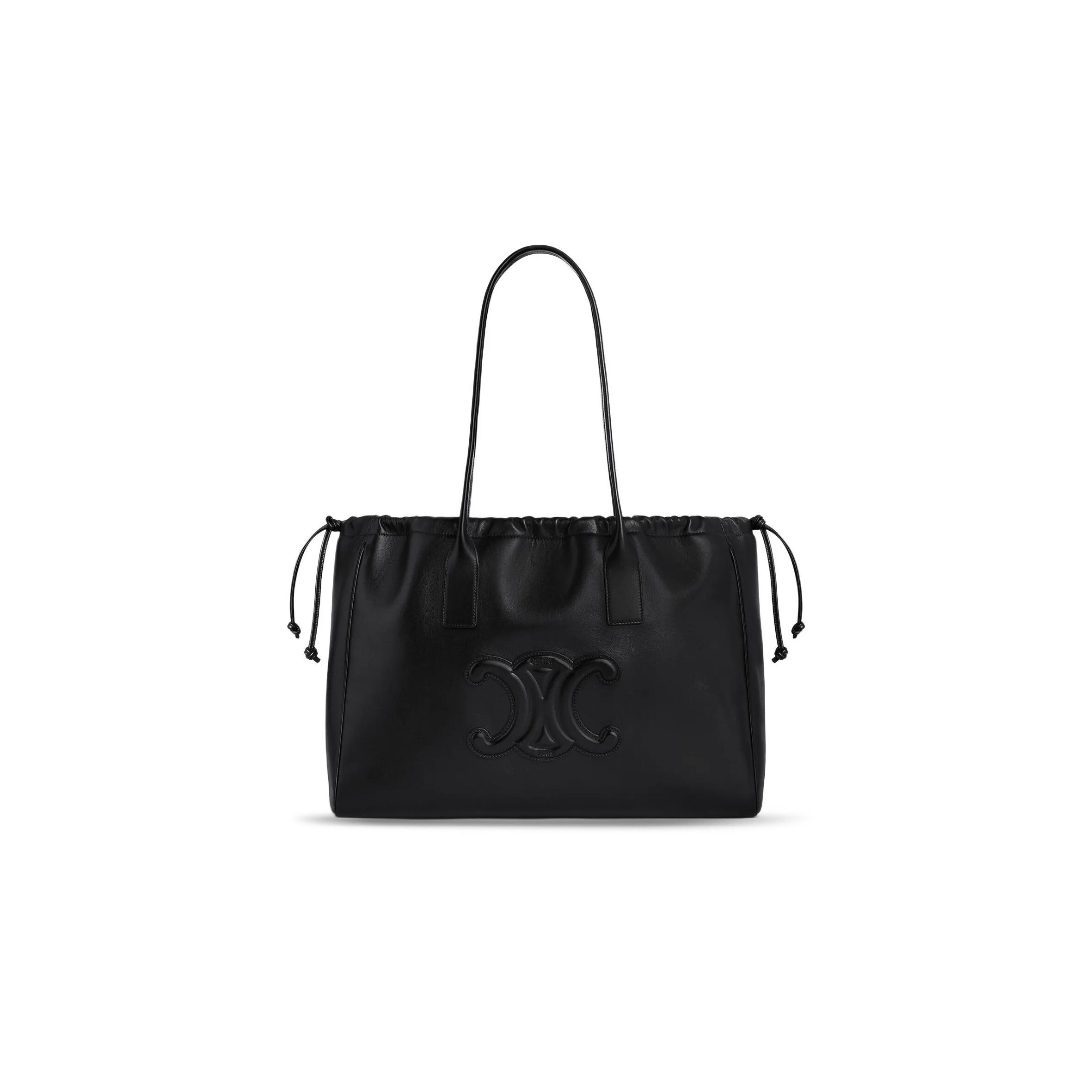 Ce**e drawstring bag in cabas triomphe smooth cowhide 199973du3.38no (44*28*18cm)